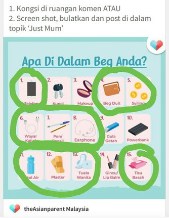 Apa Ada Dalam Beg Anda Ya?