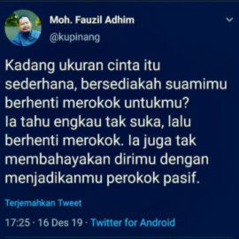 Cinta sederhana dari rokok ?