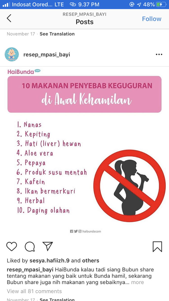 Larangan awal kehamilan