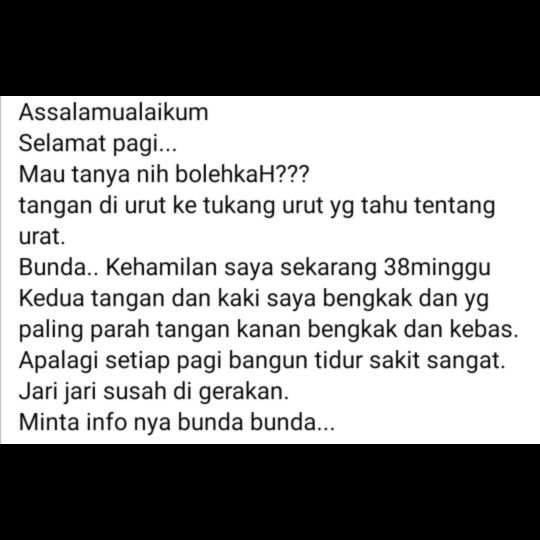 Tangan Bengkak Dan Sakit