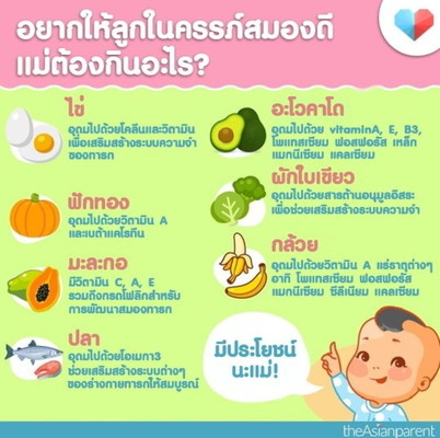 ลูกฉลาดเพราะแม่เลือกกิน