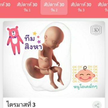 หนูน้อยในท้องแม่ เป็นเหมือนภาพไหนคะ