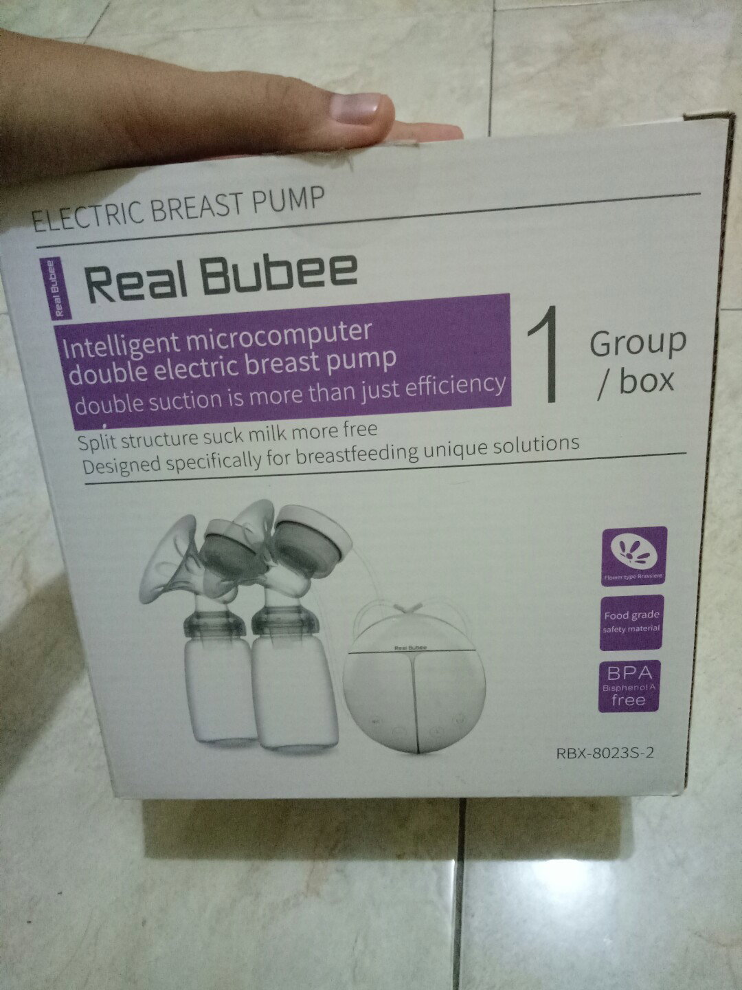 dijual pompa asi merk real bubbe 100rb belum sebulan pake
