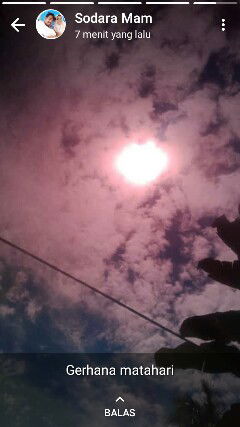 gerhana matahari di bekasi ..