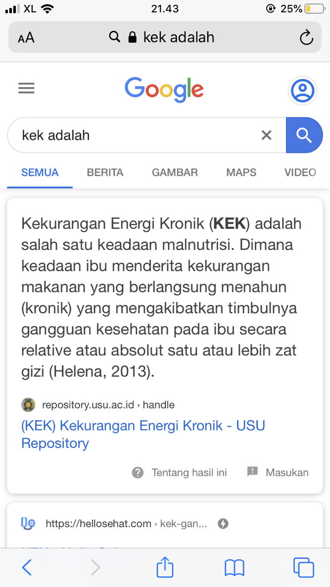 KEK ( kekurangan energi kronis )