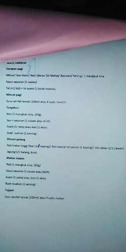 Menu Untuk Ibu Yang GDM