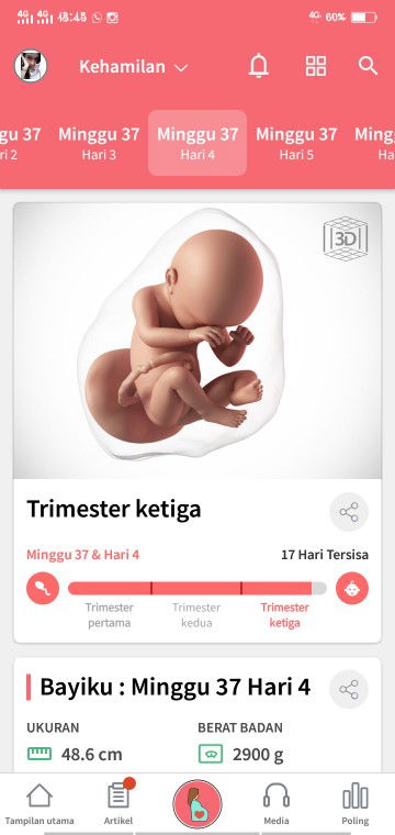 Berat badan janin berkurang