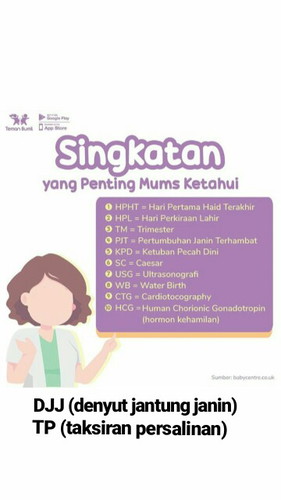 singkatan istilah2 seputar kehamilan