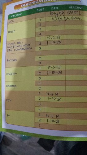 Baby Immunization sa Center kulang?