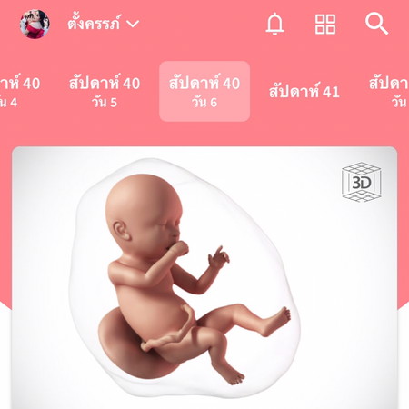 40 w 6 d
