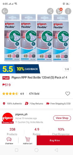 Pigeon (Feeding bottles)