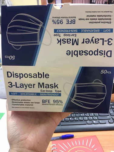 ขายแมส 3 ชั้น ราคา 250.- 2กล่องขึ้นไปส่งฟรี ลทบ.