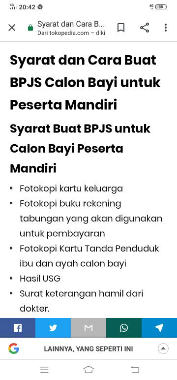 BPJS untuk calon bayi