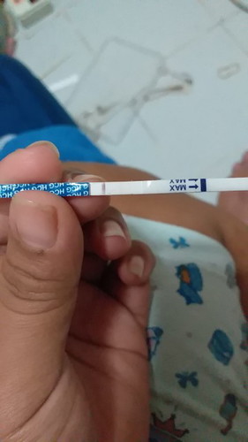 ตรวจอันแรก2ขีดจาง ตรวจอีกทีขึ้นขีดเดียว