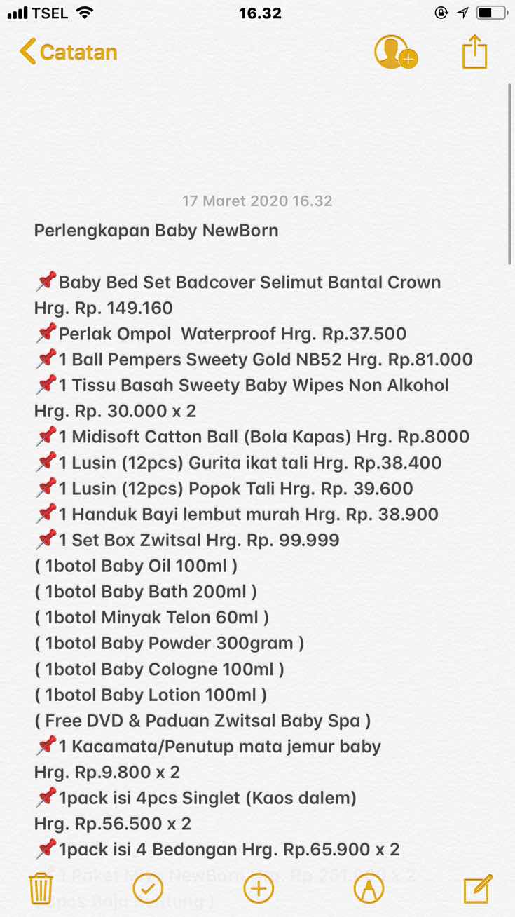 Perlengkapan New Born, Penting!!!