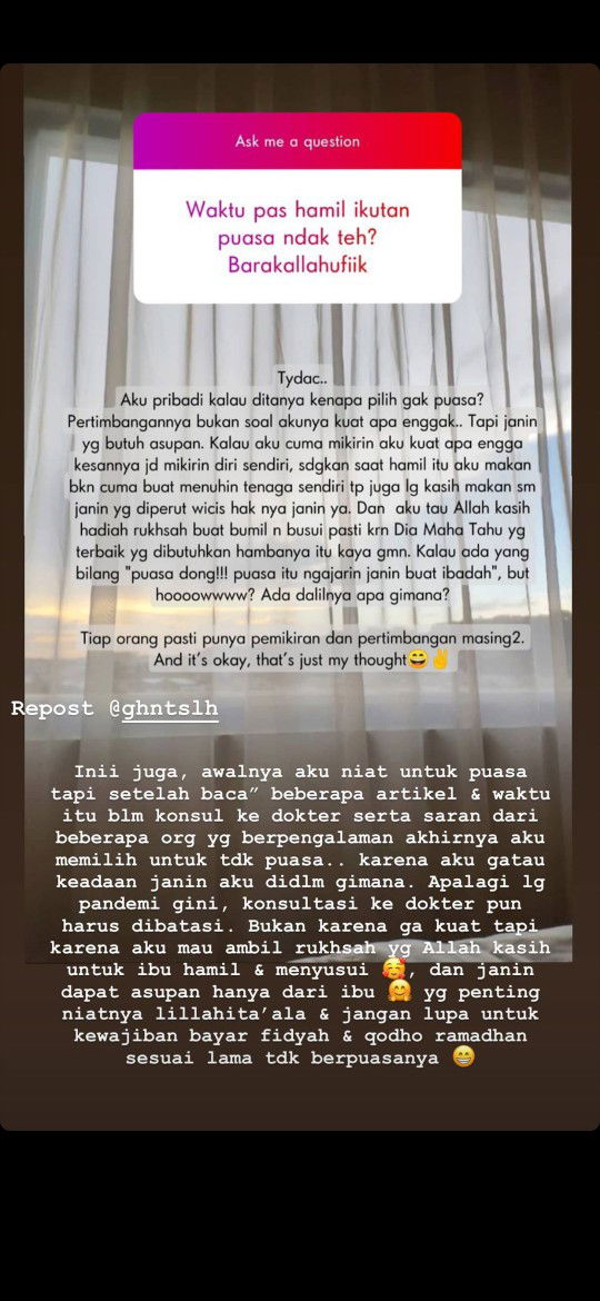 puasa nya lanjutin ga ya udh tm3?