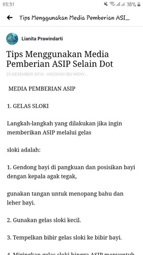 TIPS MENGGUNAKAN MEDIA PEMBERIAN ASIP SELAIN DOT