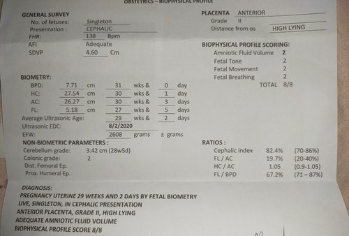 Ultrasound Results
