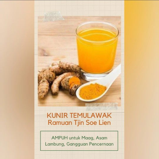 JAMU Kunir Temulawak Obat Asam Lambung

Ramuan Tjin Soe Lien

1.5 liter