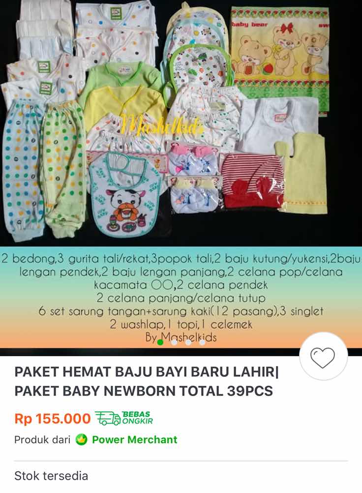 Perlengkapan newborn