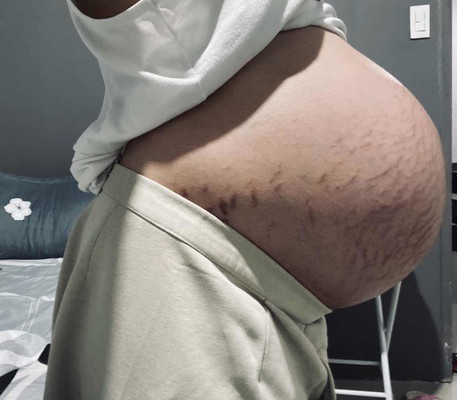 40 weeks, baby drop
