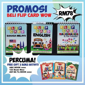 Flip Card Wow Memudahkan Ibu Bapa Mengajar Anak Membaca, Mengira Dan Menulis