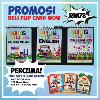 Flip Card Wow Memudahkan Ibu Bapa Mengajar Anak Membaca, Mengira Dan Menulis