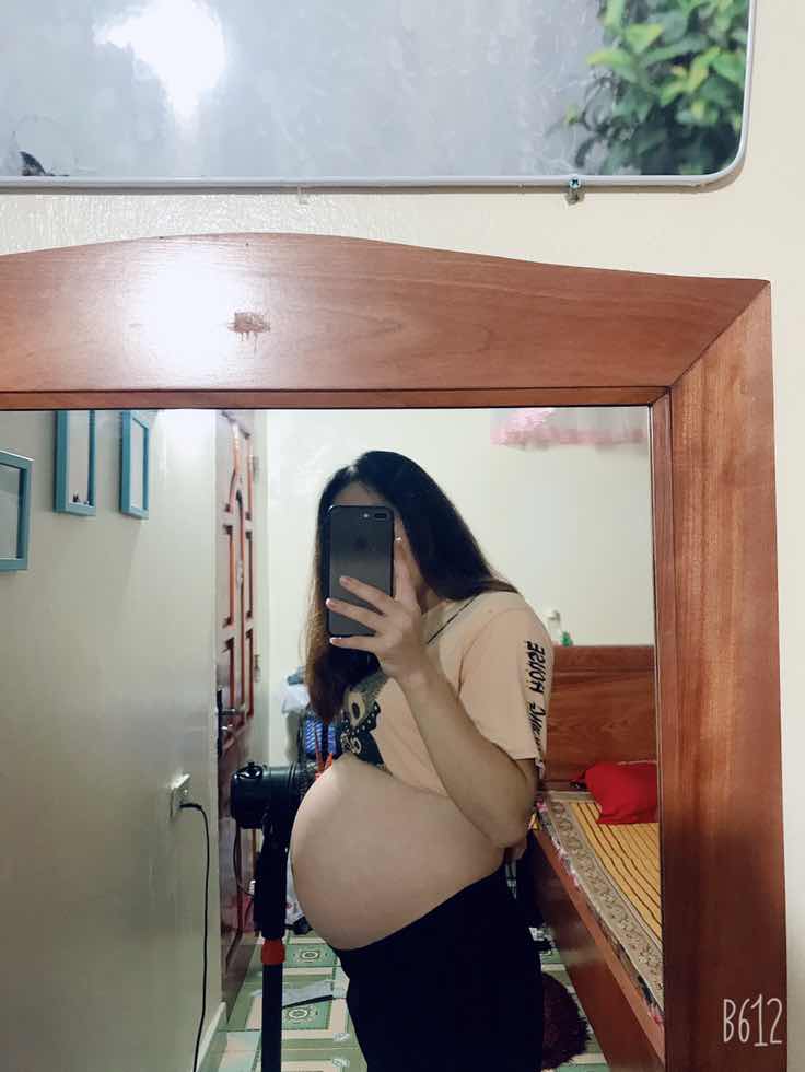 38w3d bụng như này đã tuột chưa các mom ??