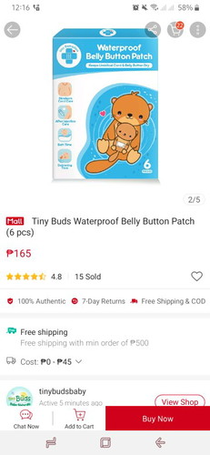 Belly button patch