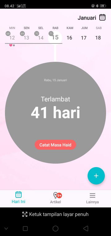 telat haid tp tespek negtif