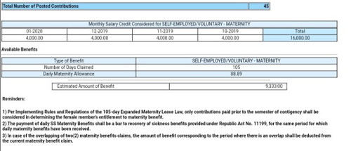 MATERNITY BENEFIT