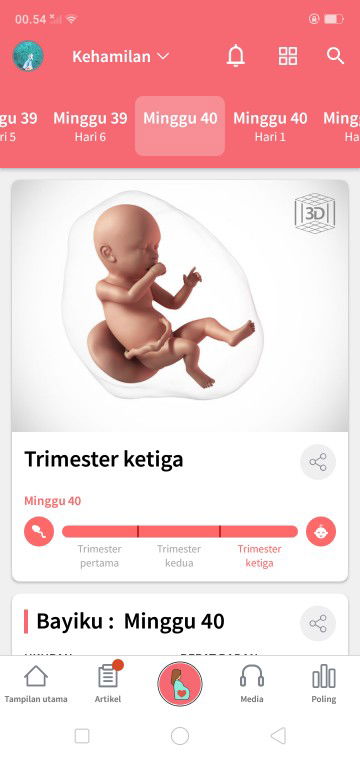 Udah masuk 40week/tgl hpl belum ada tanda".
