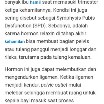 Nyeri area v di usia kehamilan tua..