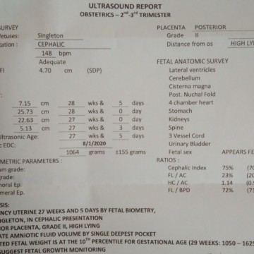 Ultrasound Result