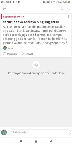 pertanyaan ga muncul diberanda