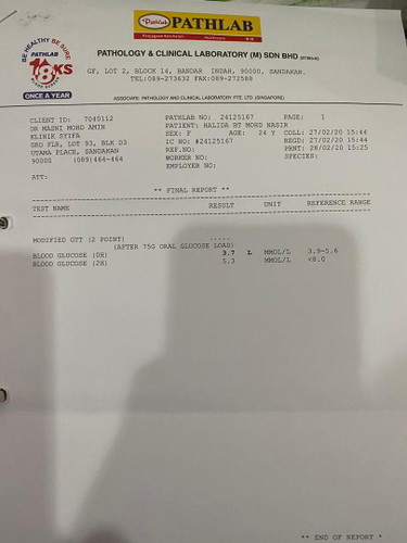 ujian test air gula