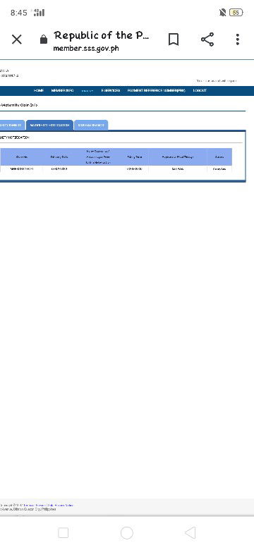 maternity notification..