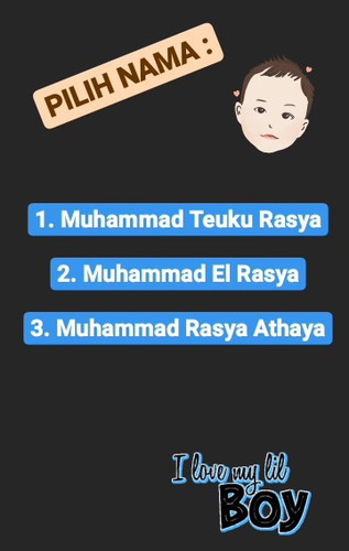 bantu pilih nama baby boy dong bund 🙏