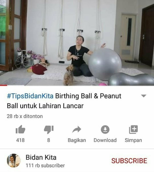 Birthing Ball, Peanut Ball, Guling Hamil, perlu gak ya?