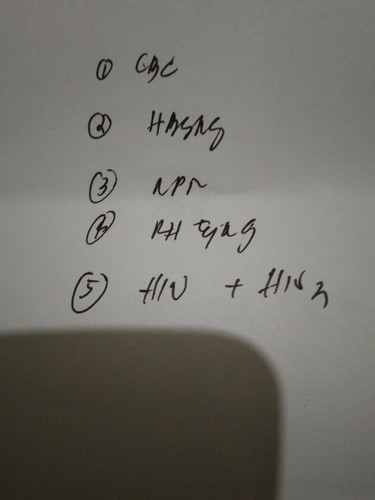 Ultrasound and other test..