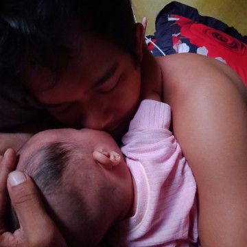 Pagiku Bersama Papa ☺️