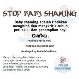 STOP BABY SHAMING ! !