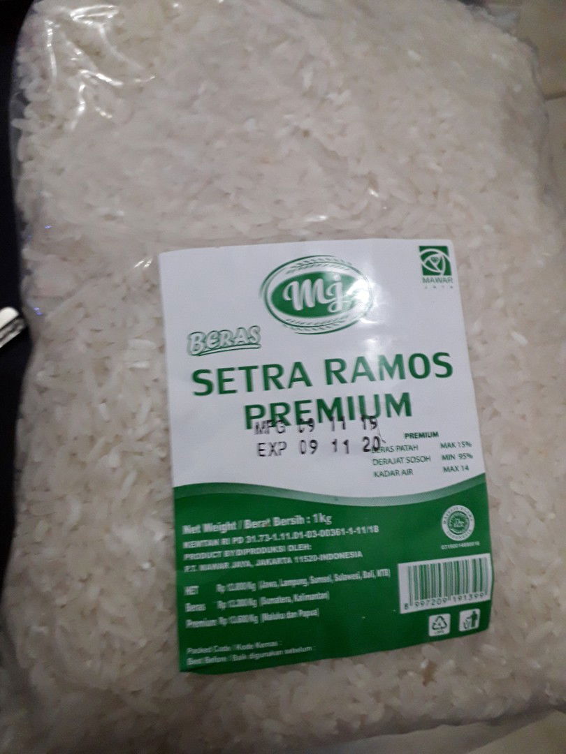 hasil beras dari games shopee tanam