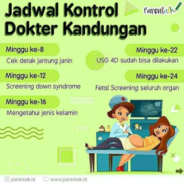 Jadwal Kontrol Dokter Kandungan