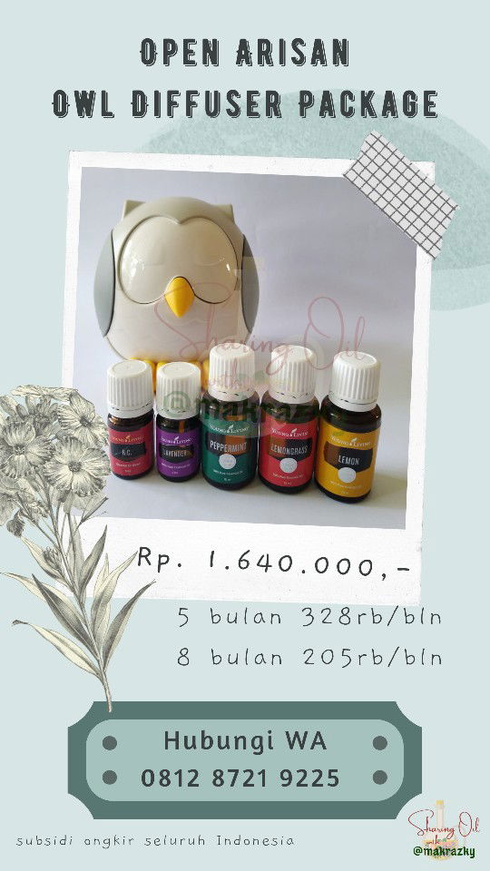 Menawarkan Paket Diffuser dan Oil Young Living