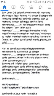 ASI makanan terbaik untuk bayi