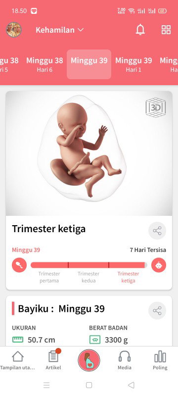 Ngeflek di 39 weeks