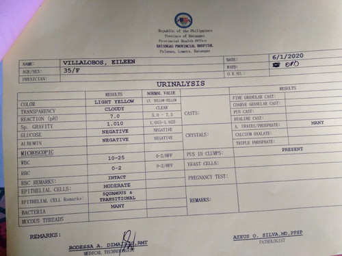 lab result