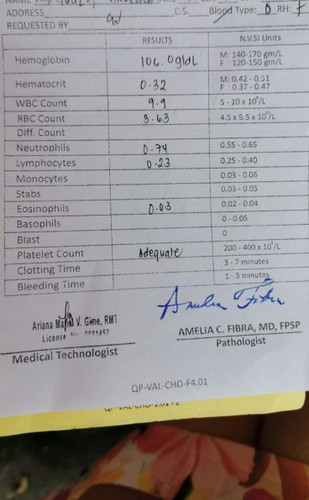 BLOOD AND URINE TEST