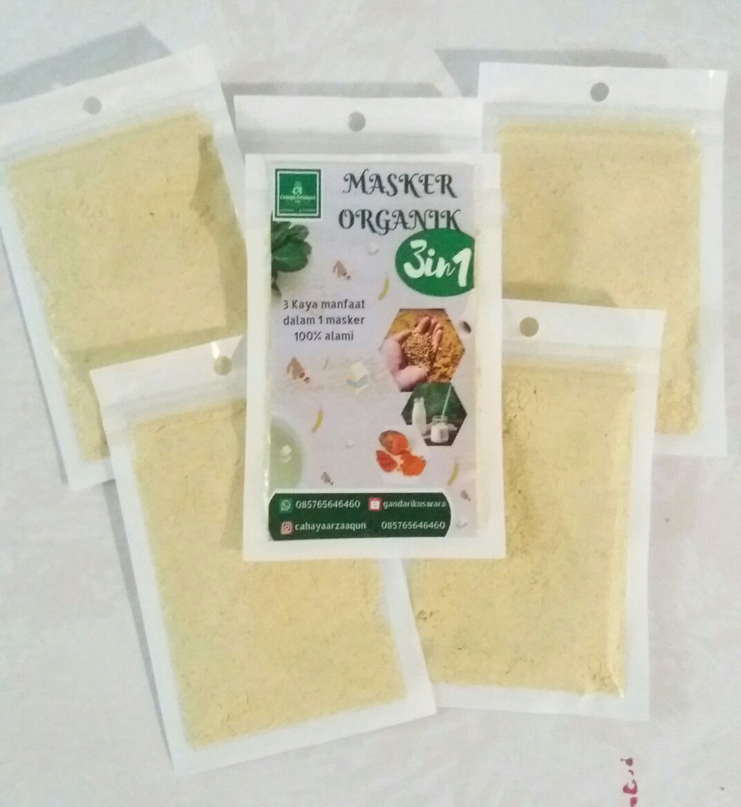 MASKER ORGANIK 3 IN 1